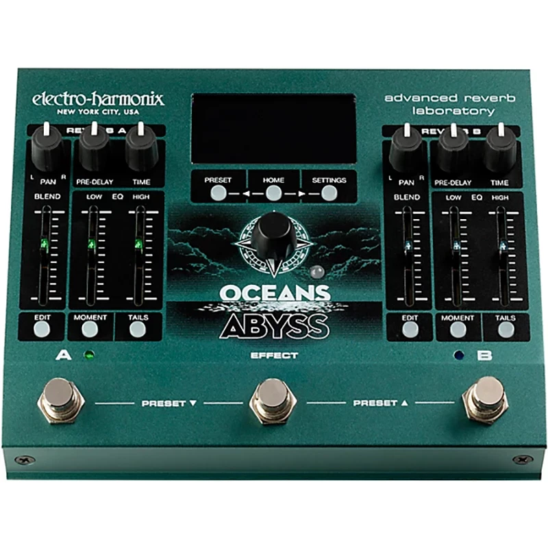 EHX Electro-Harmonix Oceans Abyss Advanced Reverb Laboratory Guitar Effect Pedal - Image 2 of 4