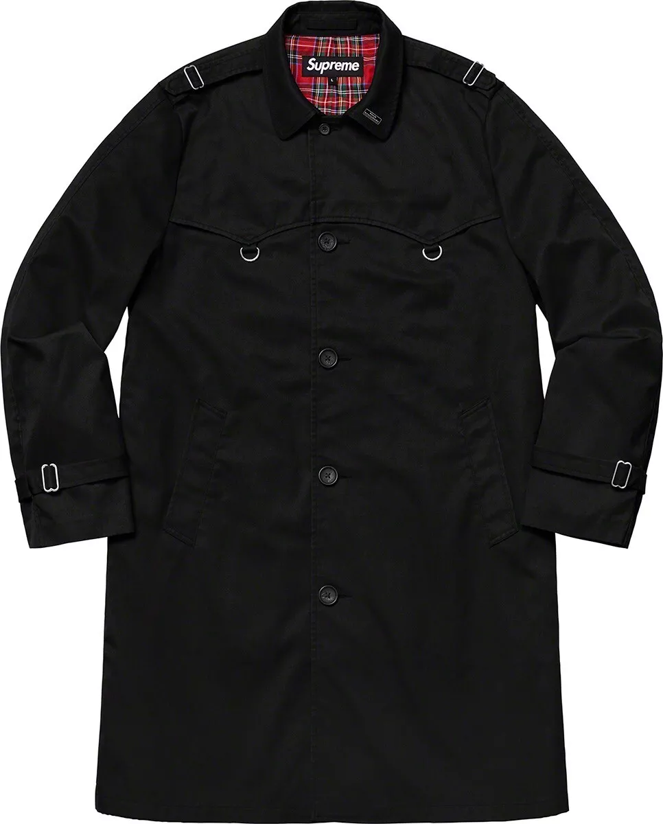Veste tranchée Supreme D Ring noire printemps été 2019 neuve taille M