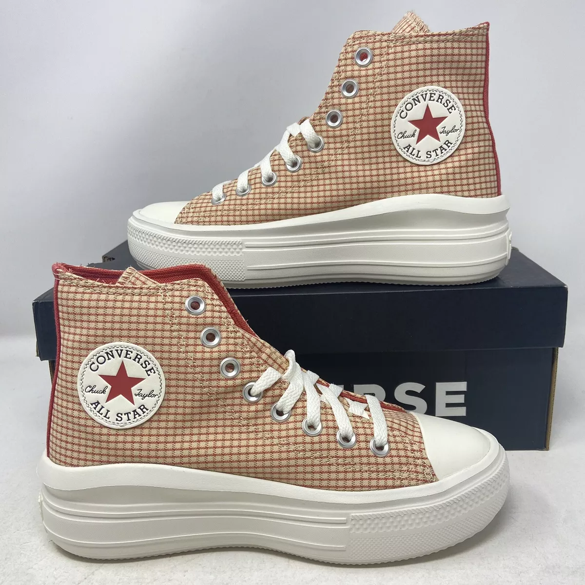 Checkered chuck taylors top