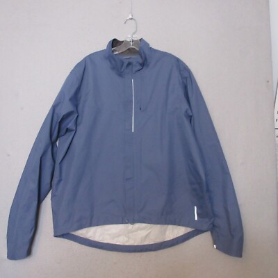 REI Coop Jacket Men XL Blue Softshell Nylon Full Zip Wind Breaker Outdoor Camp