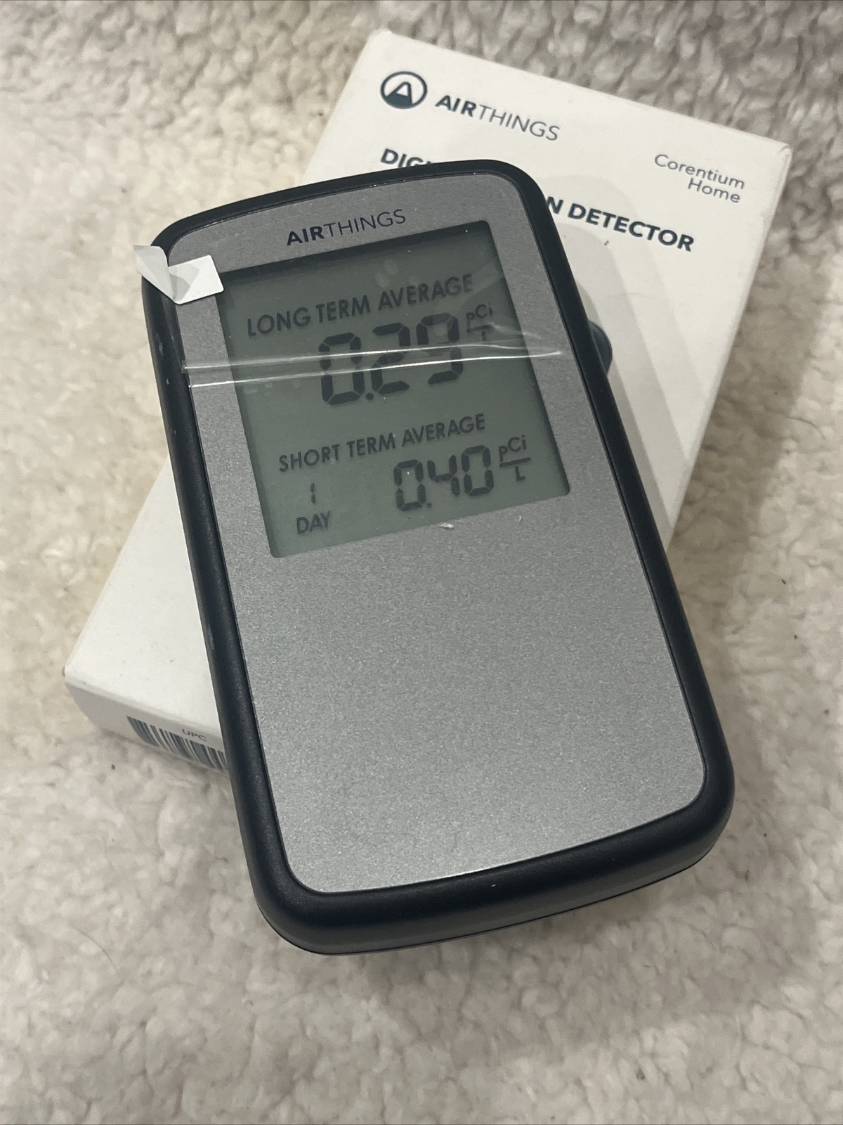 Corentium Home Radon Detector Model QRI Used w/ Batteries - Great Condition