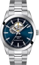 Tissot Mens Gentleman Powermatic 80 Open Heart 316L Stainless Steel case