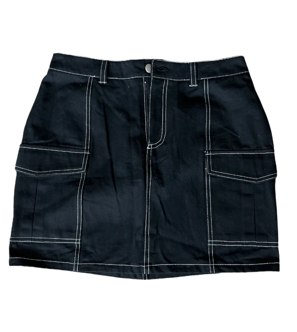 Black denim skirt clearance tillys