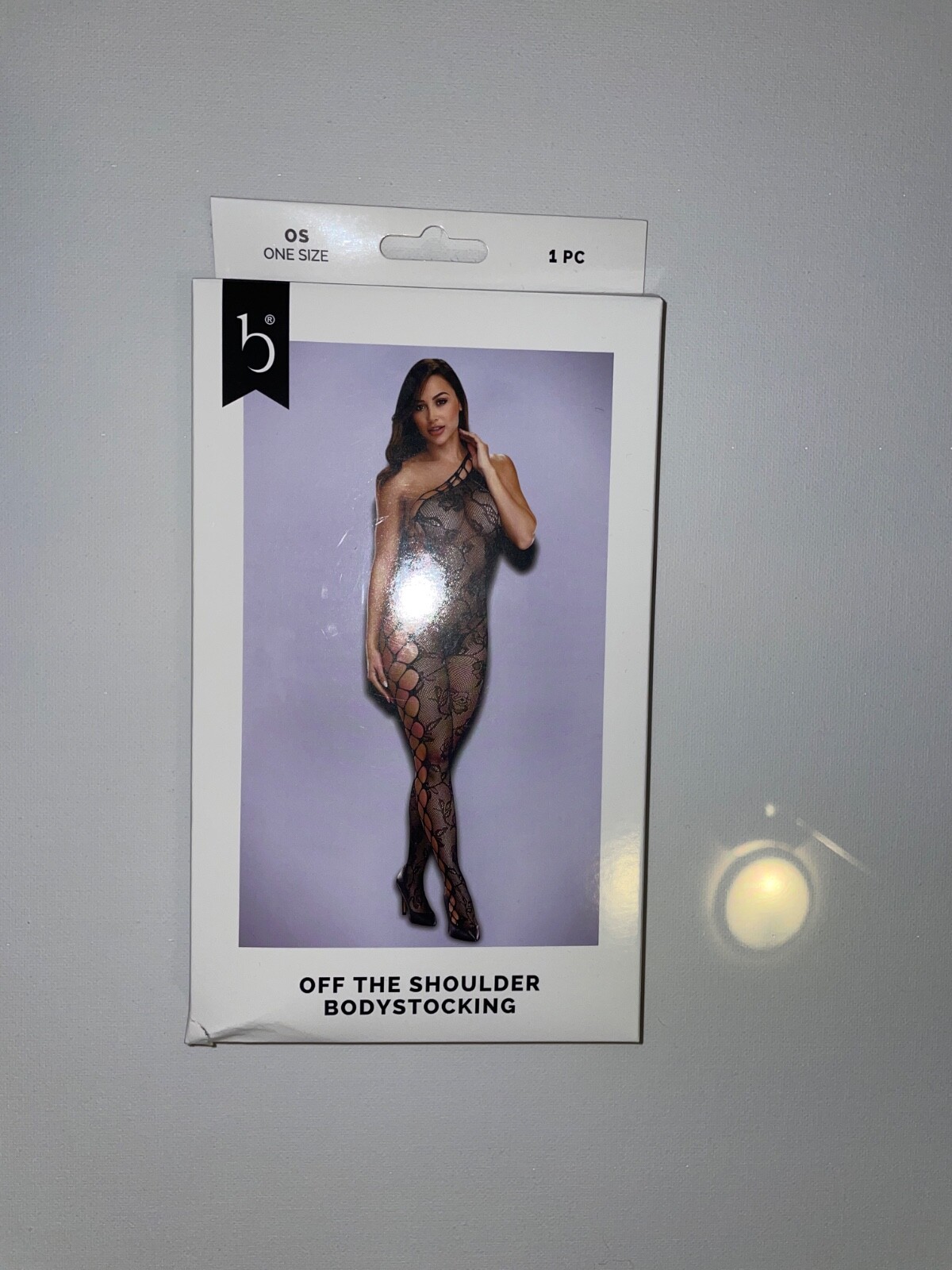 Baci - Body De Cuerpo Entero Con Un Solo Hombro En Oferta Bodystocking Baci Fuera Del Hombro Negro