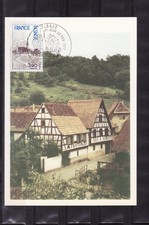 carte  1er jour  région  Alsace  67 Strasbourg  1977