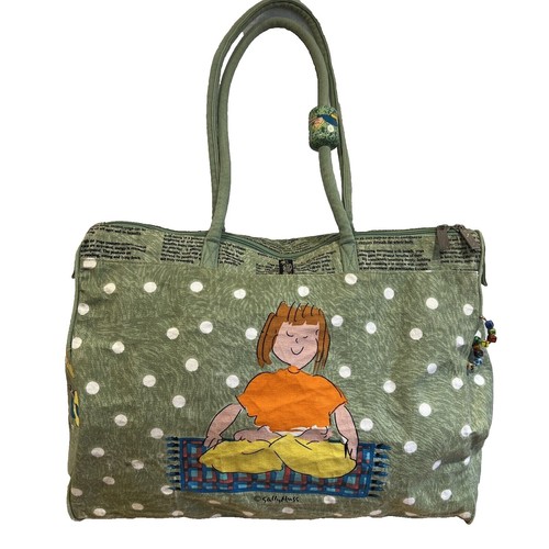 Sally Huss The Villages Large Beach Bag Tote Zipper Closure