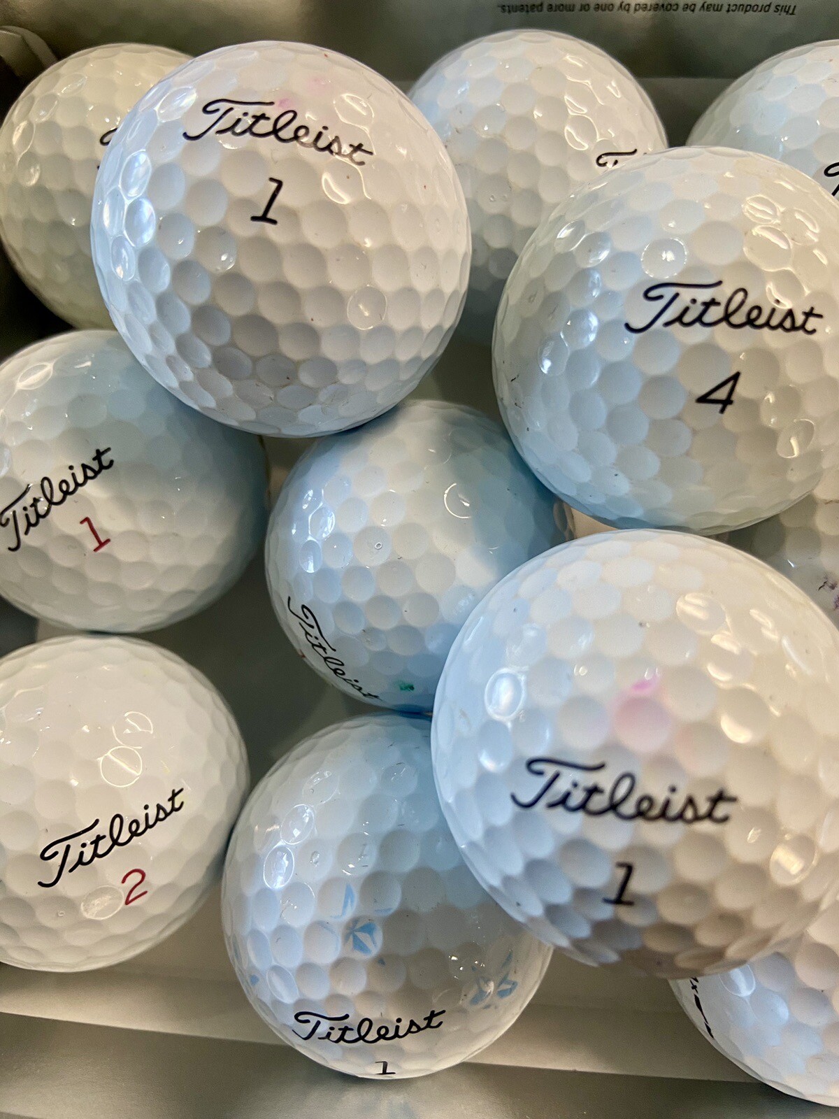 24 Titleist Pro V1 & X used golf balls Grade B White eBay