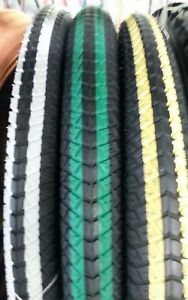 TWO 2 DURO 20X1.95 BMX BICYCLE TIRES GREEN AND 2 TUBES