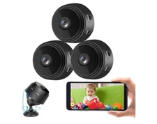 3 Pack Camera, WiFi Mini HD 1080P Wireless Camera for Home Office