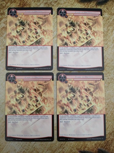 Flame of Oblivion x4, TST-017 N, The Seventh, FoW
