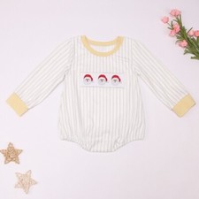 NEW Boutique Christmas Santa Baby Boys Girls Bodysuit Romper Jumpsuit