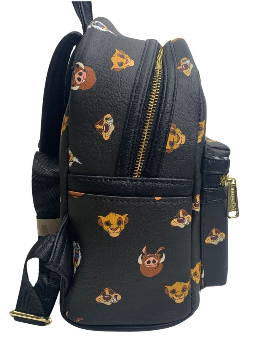 Loungefly NWT Disney Lion King Faces characters aop mini Mini Backpack Loungefly NWT Disney Lion King Faces characters aop mini  main image 4