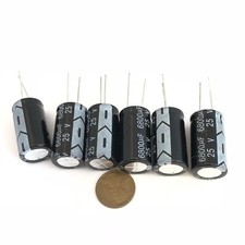 6 Pieces 6800UF 25V 16X30mm Electrolytic Capacitor Aluminum Radial C34