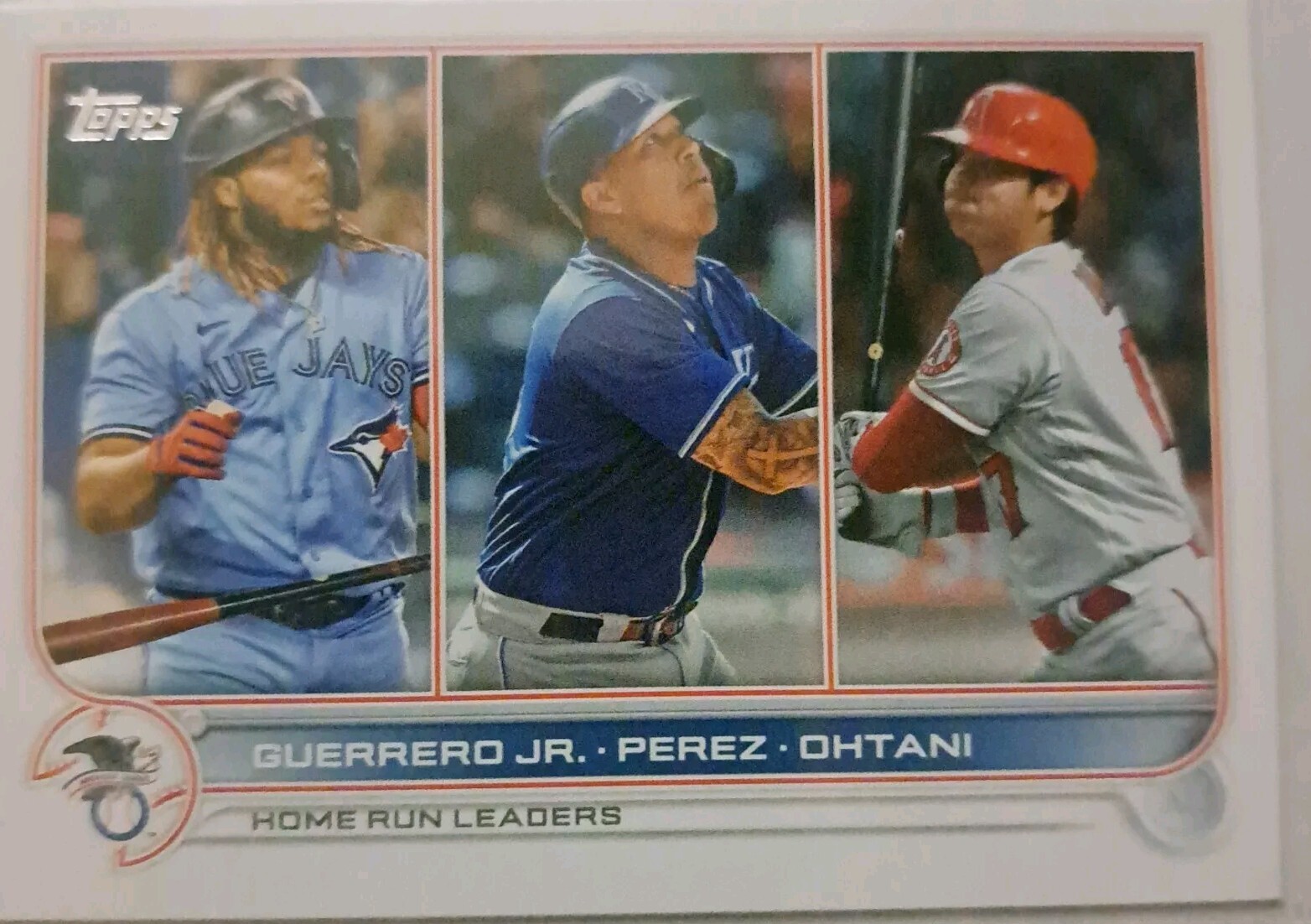 2022 Topps Series 1 - #48 Shohei Ohtani, Vladimir Guerrero Jr. Salvador Perez