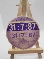 Private Bedford Stamped 1987 Old Original Road Car HGV Cars Tax Disc Discs Rare 