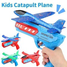 Airplane Launcher Catapult Toy  Foam Flying Glider  Outdoor Sports Gift Kids