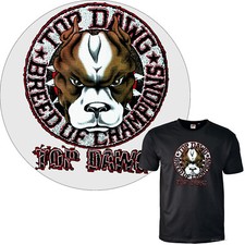 T-shirt Bulldog cane Pitbull anni 90 vintage rap maglietta divertente motivo cane *4171