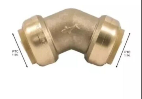 2 Stück SharkBite Push-to-Connect 45 Grad Winkelverschraubung Messing 1 Zoll x 1 Zoll - Bild 2 von 3