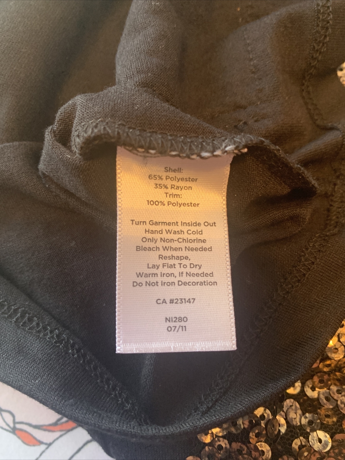 Talbots Sequined Front Tank Top Large EUC - image 5