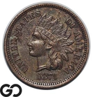1874 Indian Head Cent Penny, Better Date