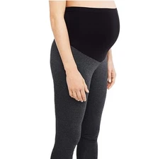 A Pea in the Pod Maternity Womens S Heather Grey Stretch Leggings Pants NWT BT46