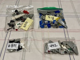 Classic Space Lego Set Lot 918, 6870, 442, 6801 w/mini Figs - Vintage