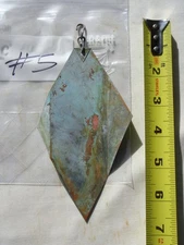 Paolo Soleri 6" Diamond Replacement Fin for Bronze or Ceramic Wind Bell #5 - NEW