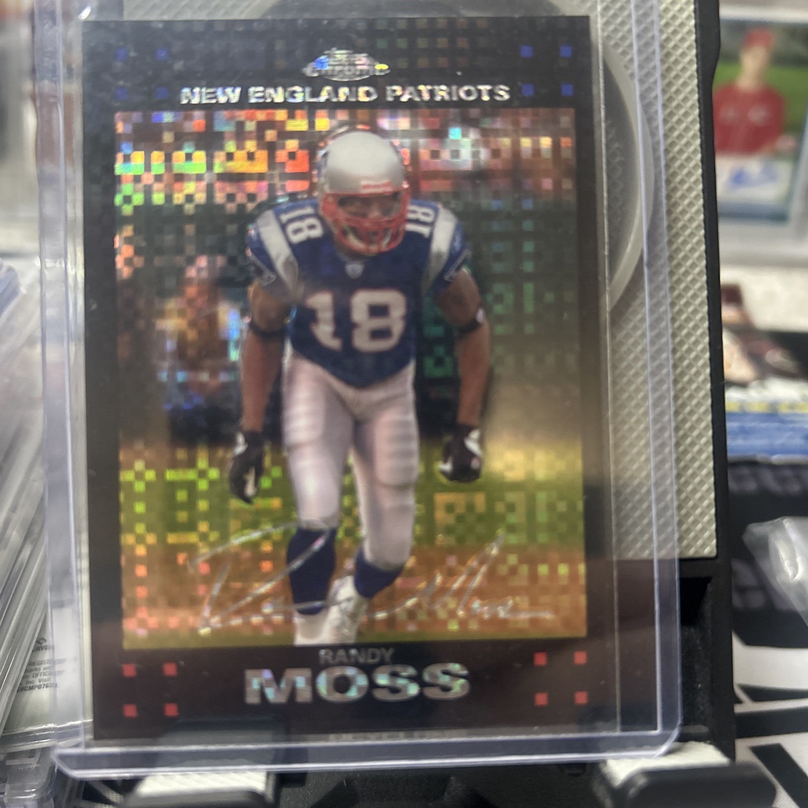 2007 Topps Chrome - Randy Moss #TC28 X-Fractor