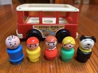 Vintage 1969 Fisher Price Little People Play Family Mini Bus #141