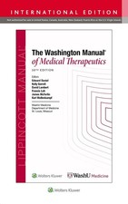 Washington Manual of Medical Therapeutics by WASHINGTON UNIVERSITY Paperback Boo