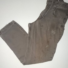 Carhartt Brown Cotton Canvas Relaxed Fit Cargo Pocket Straight Leg Pants Men