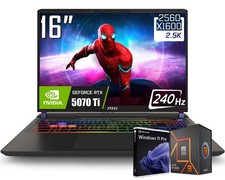 MSI Vector A16 16" QHD 240Hz Gaming Laptop Ryzen 9 8940HX RTX 5070 Ti 64GB 4TB