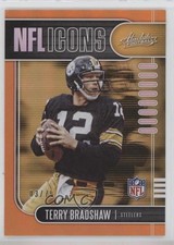 2019 Panini Absolute NFL Icons Orange Spectrum 3/75 Terry Bradshaw #17 HOF 05mq