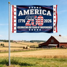 3x5Ft USA 250th Anniversary Flag 1776-2026 250 Years America