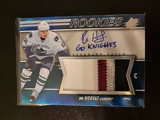 2014-15 SPX Bo Horvat RPA Inscribed /50 Canucks 4 CLR Rookie Card AUTO