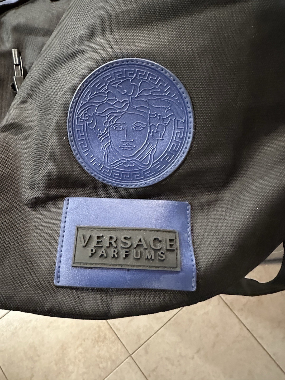 VERSACE PARFUM Large Black Drawstring Duffle Bag … - image 9