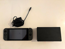 Nintendo Switch HAC-001 Black w/ Joy-Con, Dock, Power Adaptor 32GB Wi-Fi