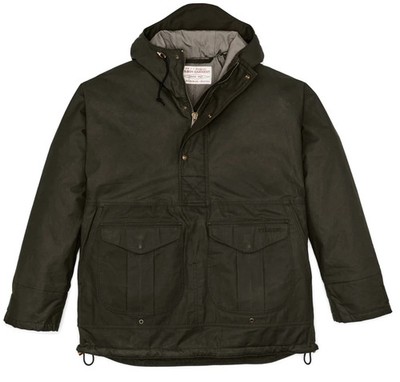 Filson Ranger Insulated Anorak Root Red Dry Waxed Canvas PrimaLoft