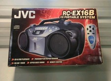 JVC RC-EX16B Portable CD/Cassette Boombox AM/FM Radio New Open Box
