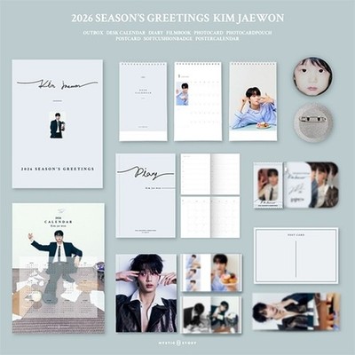 KIM JAEWON 2026 SEASON'S GREETINGS/Calendar+Diary+FilmBook+Badge+Card Set+Poster