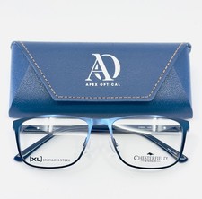 Occhiali da vista CHESTERFIELD CH89XL KU0 blu unisex quadrati bordo intero 56-17-145 B:40
