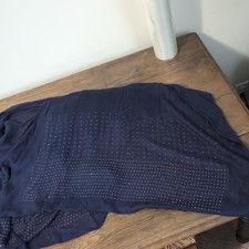 Women's Navy Scarf with Sparkles
