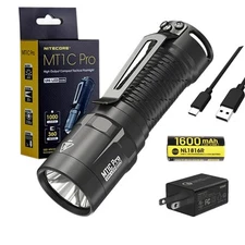 Nitecore MT1C PRO Compact Everyday Carry Flashlight- 1,000 Lumens w/ 3Amp USB Wa
