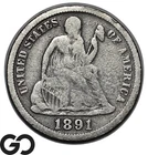 1891-O Seated Liberty Dime