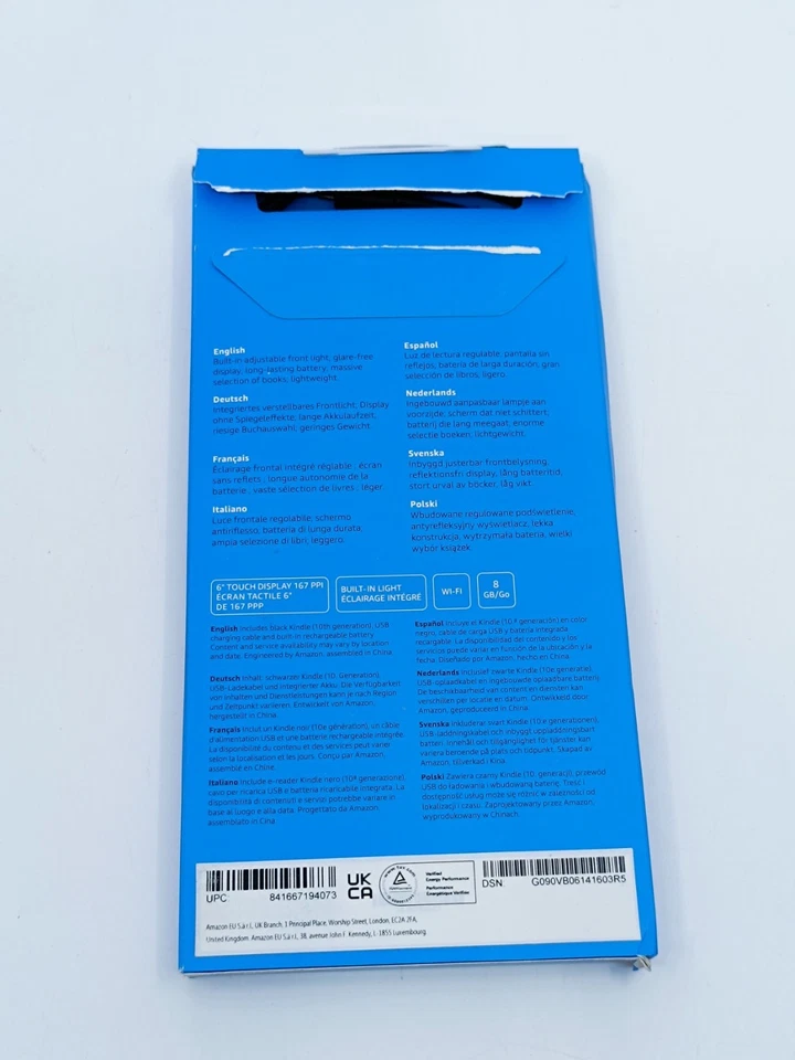 Amazon Kindle 10. Gen E-Reader 6" Schwarz – 8GB, WiFi, Modell J9G29R     _0.23_5 - Bild 2 von 4