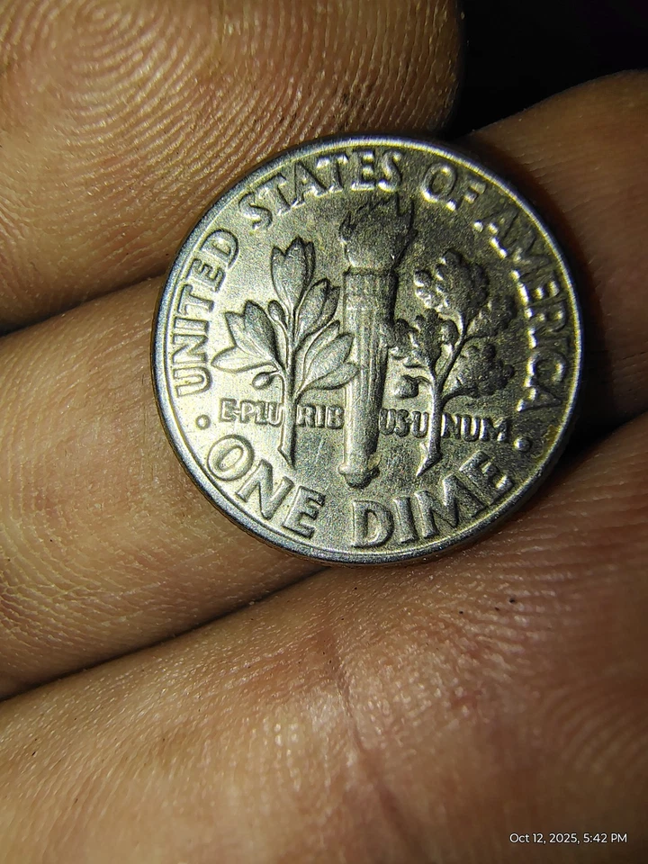 1983 Roosevelt d mint mark extra earlobe error - Image 2 of 4