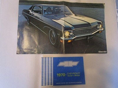 1970 Chevrolet Owner's Manual & Poster, Original