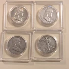 Franklin & Liberty Walking Silver Half Dollars Lot 1960 1962 1963 1936 US Coins