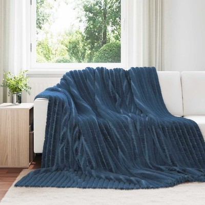 Wohndecke dunkelblau 270 x 240 cm 1,77 kg Fleece
