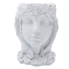  Volto Romano Vaso Pianta Grassa Portafiori Pentola Di Fiore in Resina